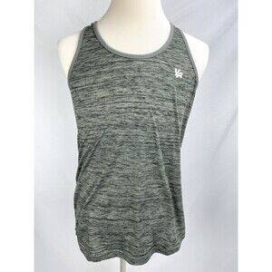 YoungLA Men Medium Green Athletic Sleeveless Tank Top Racerback